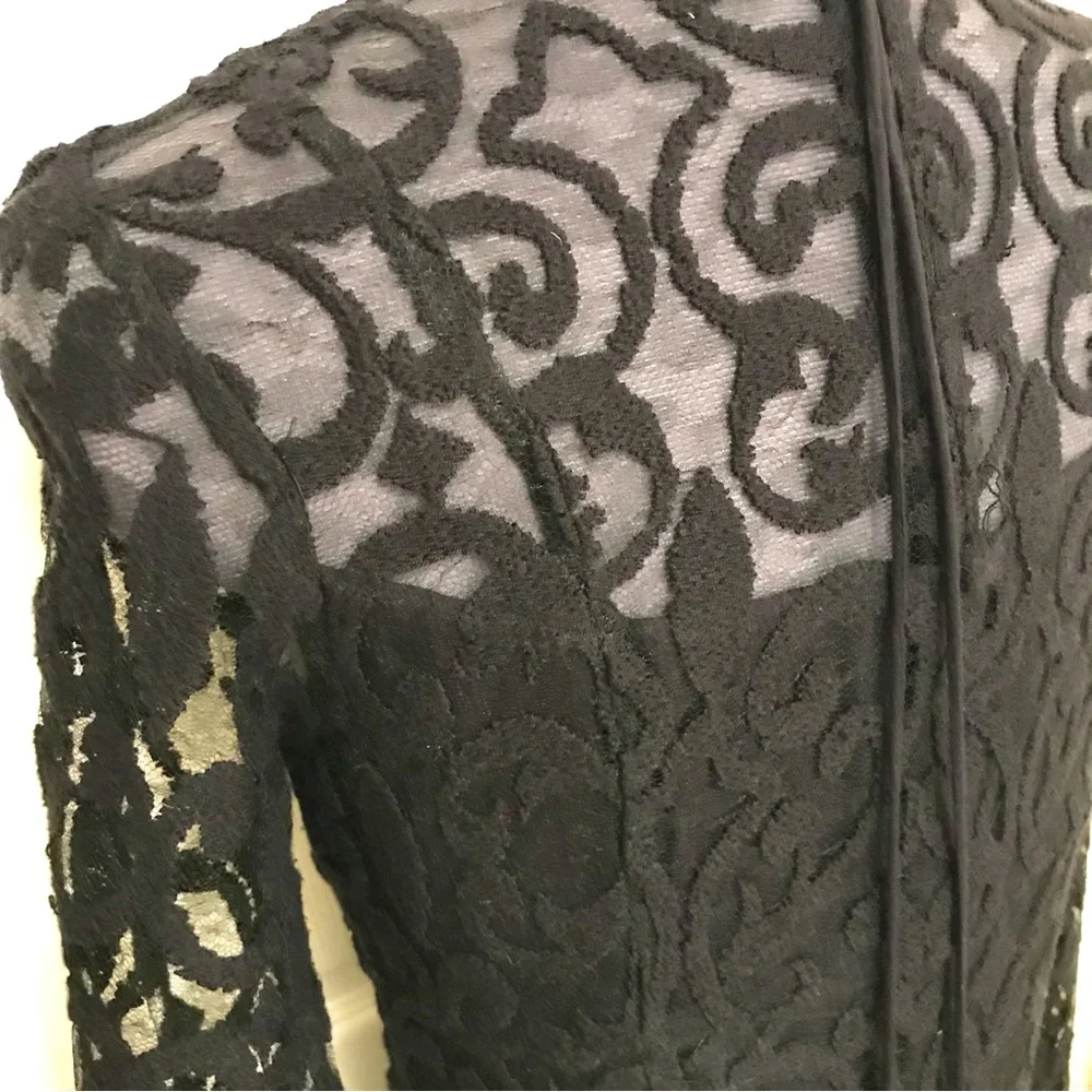 Free People North Star Lace Dress Black